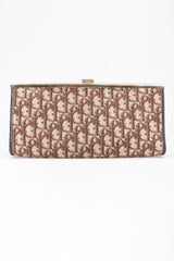 Recess Los Angeles Designer Consignment Vintage Christian Dior Monogram Logo Twill Frame Clutch Purse