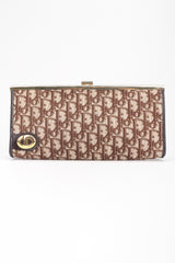 Recess Los Angeles Designer Consignment Vintage Christian Dior Monogram Logo Twill Frame Clutch Purse
