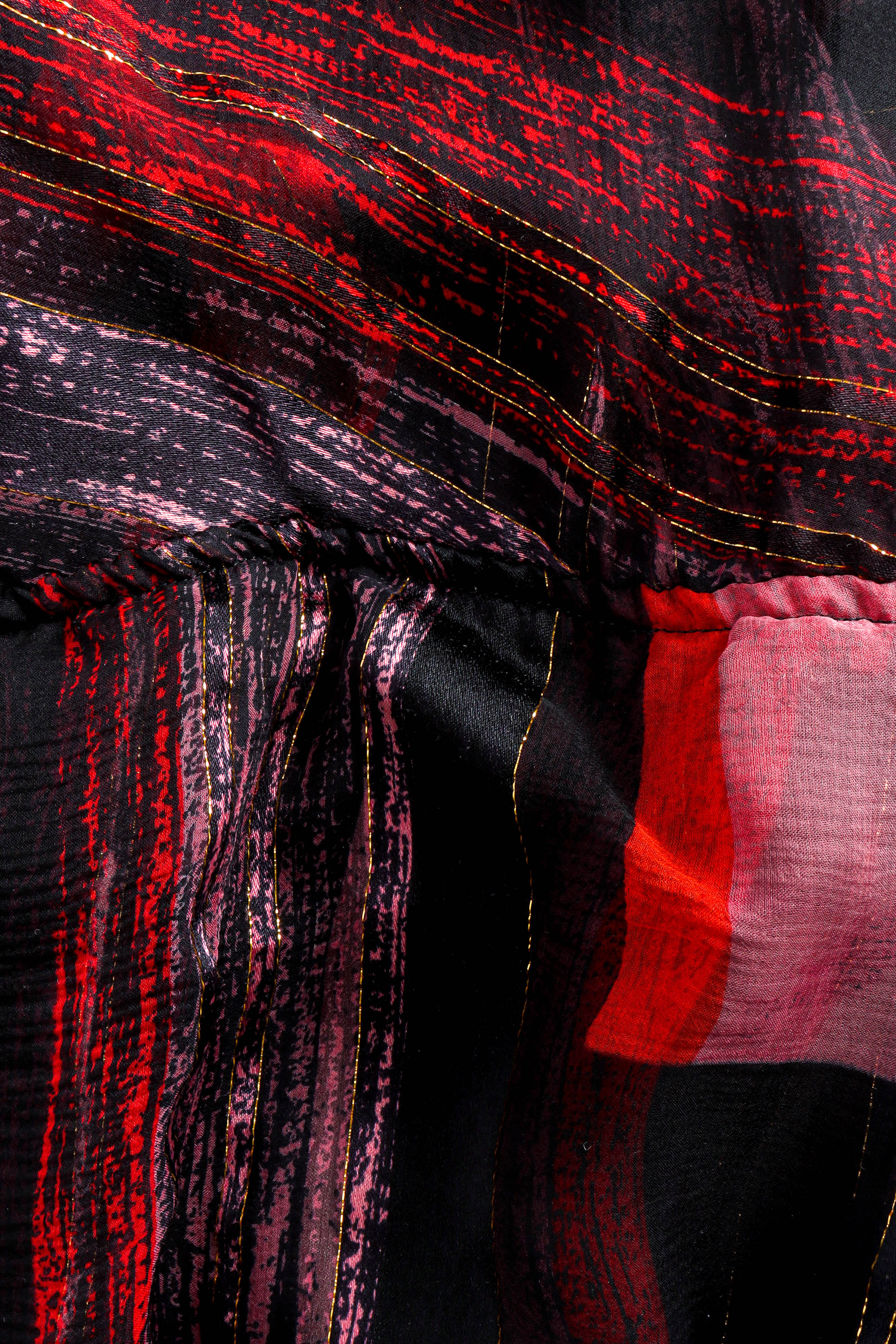 Vintage The Silk Farm Sheer Airy Tunic Dress fabric/print detail @ Recess LA
