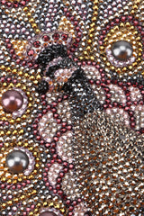 Recess Los Angeles Vintage Judith Leiber Crystal Peacock Clutch Minaudiere