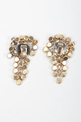 Recess Los Angeles Vintage Simone Eduoard Crystal Cluster Glitter Earrings