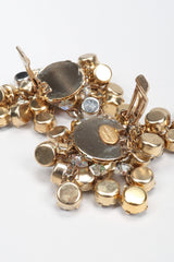 Recess Los Angeles Vintage Simone Eduoard Crystal Cluster Glitter Earrings