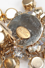 Recess Los Angeles Vintage Simone Eduoard Crystal Cluster Glitter Earrings