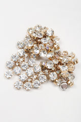 Recess Los Angeles Vintage Simone Eduoard Crystal Cluster Glitter Earrings