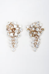 Recess Los Angeles Vintage Simone Eduoard Crystal Cluster Glitter Earrings