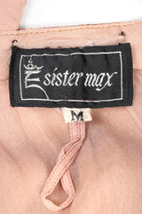 Recess Designer Consignment Vintage Sistermax Snake Trimmed Nude Blush Sequin Dress Los Angeles Resale Mariano Fortuny