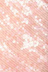 Recess Designer Consignment Vintage Sistermax Snake Trimmed Nude Blush Sequin Dress Los Angeles Resale Mariano Fortuny