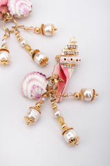Recess Los Angeles Vintage Lunch At The Ritz Snacks Clamdigger Shell Chandelier Earrings