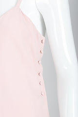 Vintage Sonia Rykiel Baby Pink Camisole Ensemble button Detail on Mannequin at Recess