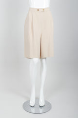 Vintage Sonia Rykiel Sand Crepe Short Set on Mannequin Front at Recess