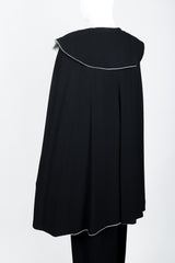 Vintage Sonia Rykiel Crepe Cape & Pant Set on mannequin back angle at Recess Los Angeles