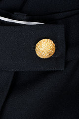 Vintage Sonia Rykiel Crepe Cape Set button detail at Recess Los Angeles