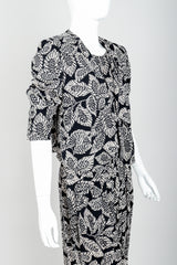 Vintage Sonia Rykiel Leaf Print Jacket, Tank & Pant Ensemble on Mannequin Crop at Recess