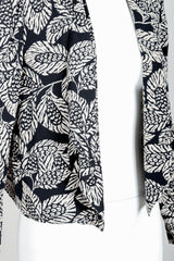 Vintage Sonia Rykiel Leaf Print Jacket Ensemble on Mannequin open at Recess