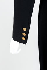Vintage Sonia Rykiel Chanel Style Boxy Jacket Suit on Mannequin sleeve cuff at Recess