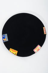 Vintage Sonia Rykiel Wool European Crest Beret top at Recess