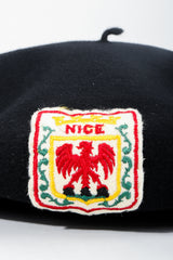 Vintage Sonia Rykiel Wool European Crest Beret badge at Recess