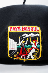 Vintage Sonia Rykiel Wool European Crest Beret badge at Recess