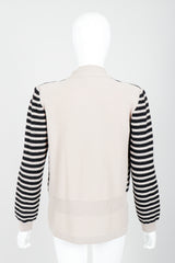 Vintage Sonia Rykiel Beige Knit Sweater Set on mannequin back at Recess