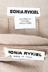 Vintage Sonia Rykiel labels on beige