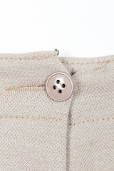 Vintage Sonia Rykiel Beige Knit Short Set on mannequin waistband at Recess