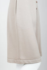 Vintage Sonia Rykiel Beige Knit Short Set on mannequin leg opening at Recess
