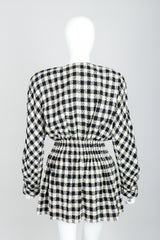Vintage Sonia Rykiel Bouclé Buffalo Check Jacket Set on mannequin back at Recess