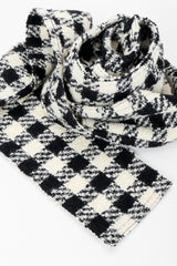 Vintage Sonia Rykiel Bouclé Buffalo Check Jacket & Skirt Set belt detail