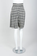 Vintage Sonia Rykiel Bouclé Checked Shorts on Mannequin Back at Recess Los Angeles