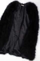 Recess Los Angeles Vintage Sonia Rykiel Long Marabou Feather Rockstar Stage Cape