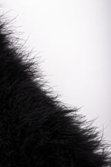 Recess Los Angeles Vintage Sonia Rykiel Long Marabou Feather Rockstar Stage Cape