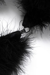 Recess Los Angeles Vintage Sonia Rykiel Long Marabou Feather Rockstar Stage Cape