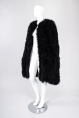 Recess Los Angeles Vintage Sonia Rykiel Long Marabou Feather Rockstar Stage Cape