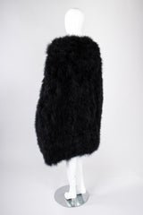 Recess Los Angeles Vintage Sonia Rykiel Long Marabou Feather Rockstar Stage Cape