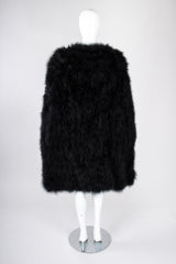 Recess Los Angeles Vintage Sonia Rykiel Long Marabou Feather Rockstar Stage Cape