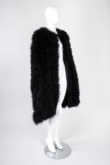 Recess Los Angeles Vintage Sonia Rykiel Long Marabou Feather Rockstar Stage Cape