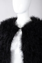 Recess Los Angeles Vintage Sonia Rykiel Long Marabou Feather Rockstar Stage Cape