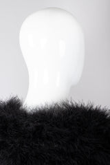Recess Los Angeles Vintage Sonia Rykiel Long Marabou Feather Rockstar Stage Cape