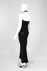 Recess Los Angeles Vintage Sonia Rykiel Minimalist 90s Bias Halter Sheath Gown