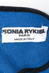Vintage Sonia Rykiel label on blue