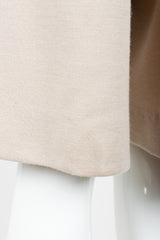 Vintage Sonia Rykiel Beige Knit Sweater Scarf & Short Ensemble on Mannequin