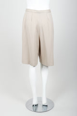Vintage Sonia Rykiel Beige Knit Short Ensemble Back on Mannequin