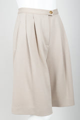 Vintage Sonia Rykiel Beige Knit Short Ensemble Side on Mannequin