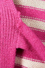 Fuchsia Stripe Boyfriend Cardigan