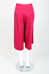Vintage Sonia Rykiel Magenta Knit Panel Skort Set on Mannequin back at Recess