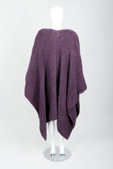 Vintage Sonia Rykiel Curly Wool Cape Coat Poncho on Mannequin back at Recess
