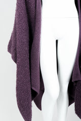 Vintage Sonia Rykiel Curly Wool Cape Coat Poncho on Mannequin hem at Recess