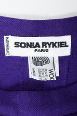 Vintage Sonia Rykiel label on purple