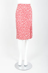 Vintage Sonia Rykiel Graphic Wraparound Top & Skirt Set Front Skirt Crop at Recess
