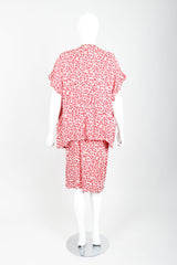 Vintage Sonia Rykiel Graphic Wraparound Top & Skirt Set Back at Recess